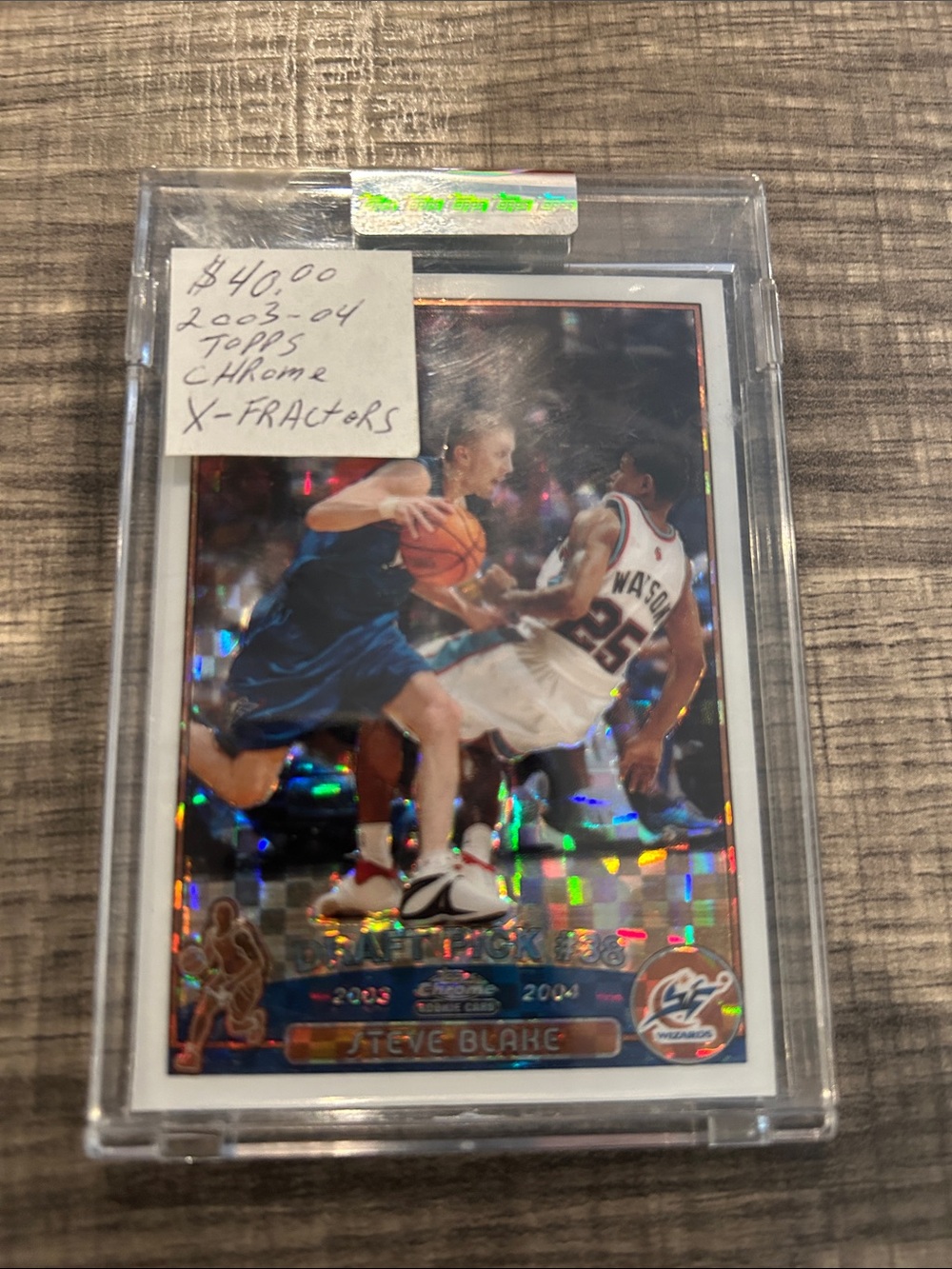 Topps Multicolor Holographic Basketball Card - Blue Uniform
